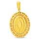 10K Yellow Gold Diamond Oval Memory Pendant 3.0 CTW | Jewelry Palace