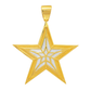 10K Yellow Gold Diamond Star Pendant 1.70 ctw – Two-Tone Iced-Out Star Design | Jewelry Palace Lithonia, GA