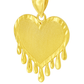 10K Yellow Gold Dripping Heart Pendant Necklace Set – Trendy & Bold Design | Jewelry Palace