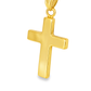10K Yellow Gold Cross Pendant Necklace | Classic Charm with Rope Chain | Jewelry Palace