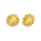 10K Yellow Gold Diamond Lion Head Stud Earrings | 1/12 CTW | Jewelry Palace