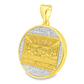 10K Yellow Gold Diamond Last Supper Pendant 1/2 ctw