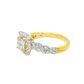 10K Yellow Gold Diamond Princess-Cut Diamond Ring With Band 1.73 CTW