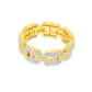 10K Yellow Gold Diamond Link Band Ring 1.50 ctw (Size 10) – Modern Men’s Luxury Ring | Jewelry Palace Lithonia, GA