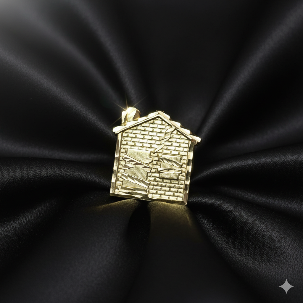 10K Gold Trap House Ring for Men – Urban Statement Ring