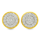10K Yellow Gold 0.50 ctw Diamond Crown Set Round Earrings | Classic Brilliant Studs | Jewelry Palace