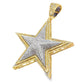 10k Yellow Gold Diamond Star Pendant 1.70 ctw