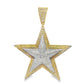 10k Yellow Gold Diamond Star Pendant 1.70 ctw