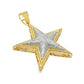 10k Yellow Gold Diamond Star Pendant 1.70 ctw