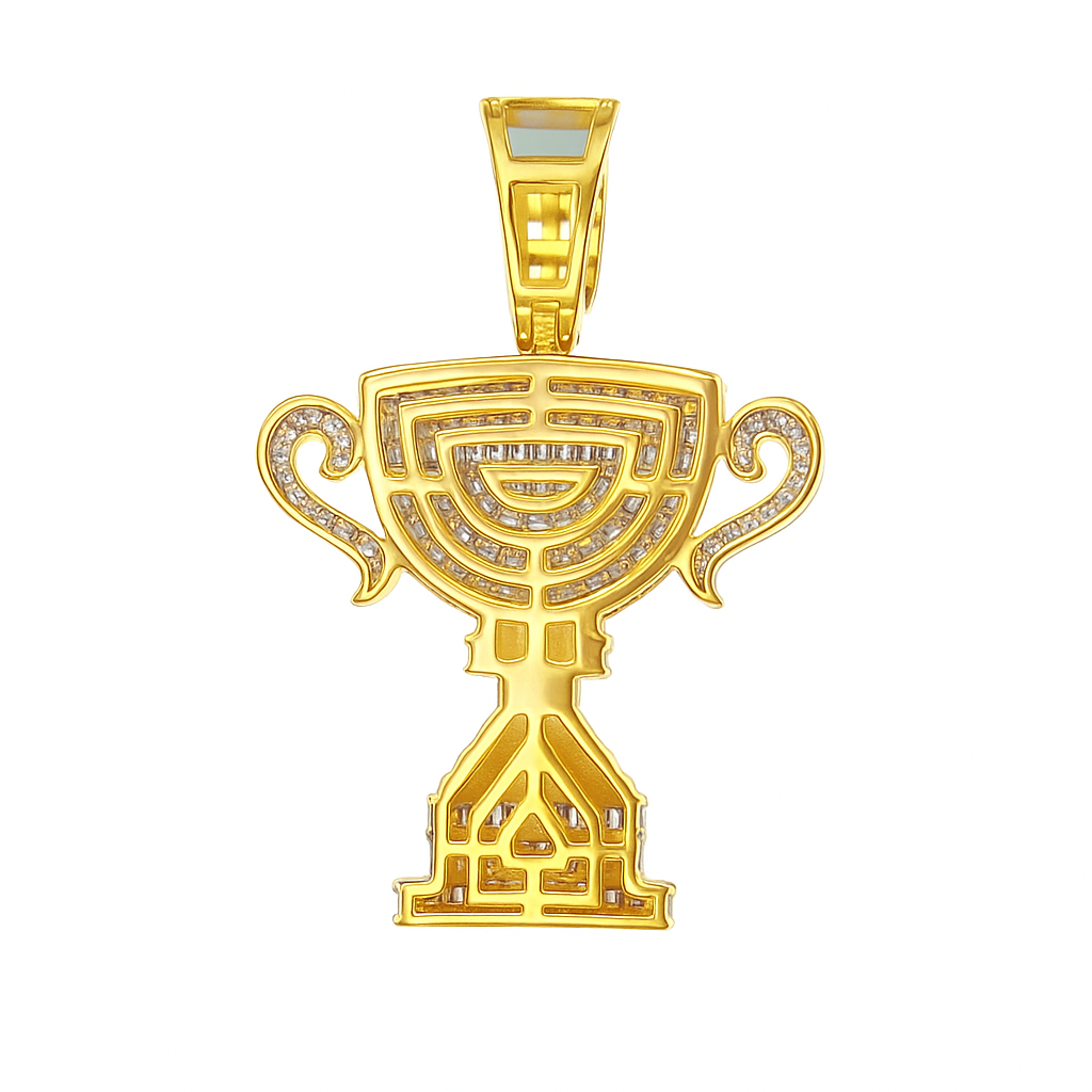 10K Yellow Gold Diamond Champion Cup Pendant 1.62 CTW | Jewelry Palace