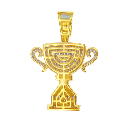 10K Yellow Gold Diamond Champion Cup Pendant 1.62 CTW | Jewelry Palace