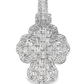 10K Yellow and White Gold Baguette Fancy Cross with 3.00 CTW Diamonds
