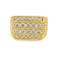 10K Yellow Gold 2.50 ctw Diamond Multi-Row Ring – Men’s Brilliant Statement Band | Jewelry Palace Lithonia, GA