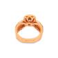 10K Rose Gold Cushion Diamond Ring with Round Diamonds 1.40 ctw