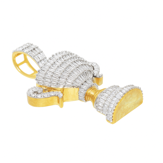 10K Yellow Gold Diamond Champion Cup Pendant 1.62 CTW | Jewelry Palace