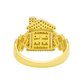10K Yellow Gold Diamond Dollar House Ring 0.63 CTW | Iced-Out Mansion Symbol Ring | Jewelry Palace