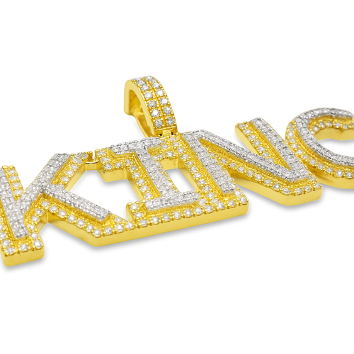 10K Yellow Gold 0.68 CTW KING Diamond Pendant