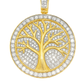 10K Yellow Gold Diamond 'Tree of Life' Pendant with Diamonds 1.25 ctw