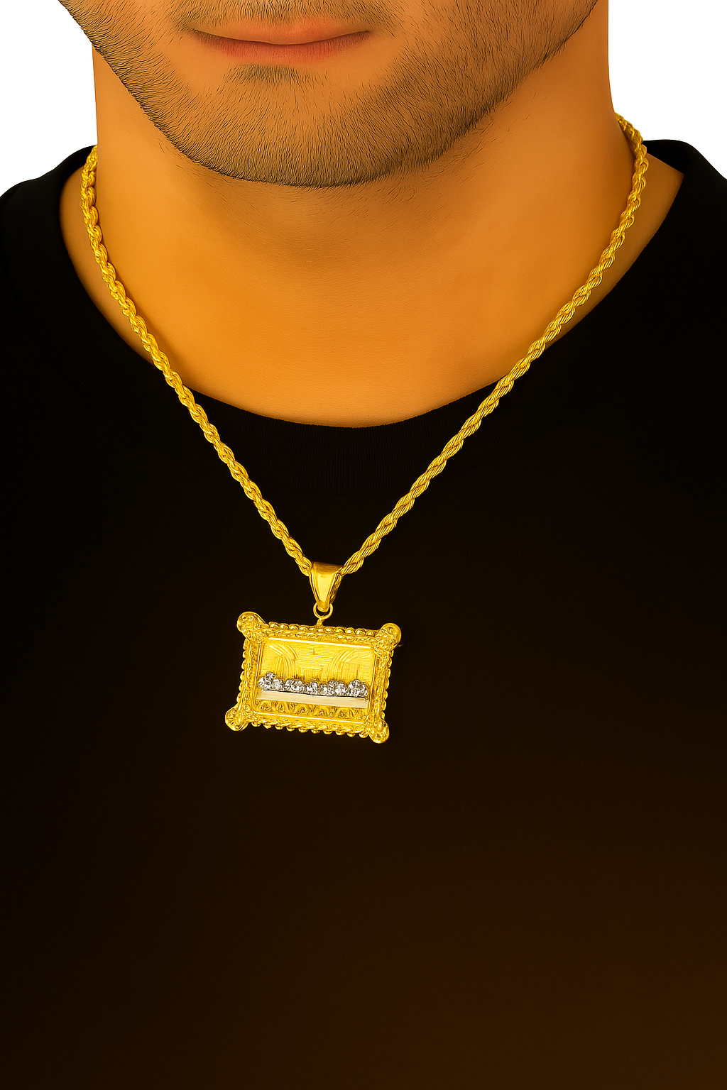 10K Yellow Gold Last Supper Pendant Necklace Set – Religious & Timeless Design | Jewelry Palace