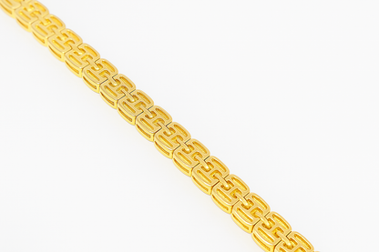 10K Yellow Gold Diamond Baguette Bracelet 3.59 CTW | Jewelry Palace