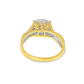10k Yellow Gold Diamond Ring Set On Spiral Band 0.50 ctw
