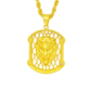 10K Yellow Gold Lion Head Pendant Necklace Set – Symbol of Strength & Power | Jewelry Palace