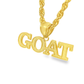 10K Yellow Gold “GOAT” Pendant Necklace Set – Greatest of All Time | Jewelry Palace