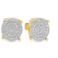 10K Yellow Gold Diamond Cluster Stud Earrings | 0.25 CTW | Jewelry Palace