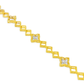 10K Yellow Gold Women’s Clover Diamond Link Bracelet 1.45 ctw – Elegant 7" Design | Jewelry Palace