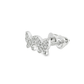 10K White Gold Diamond Butterfly Stud Earrings 0.11 CTW | Jewelry Palace