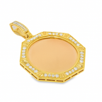 10K Yellow Gold Diamond Hexagon Memory Pendant 2.0 CTW | Jewelry Palace