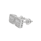 10K White Gold Diamond Square Stud Earrings | 0.26 CTW | Jewelry Palace