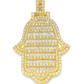 Elegant Gold Hamsa Pendant 2.75 ctw Diamond 10K Yellow Gold | Spiritual Protection & Luxury | Jewelry Palace