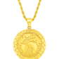 10K Yellow Gold Globe Pendant Necklace Set – World Map Design | Jewelry Palace