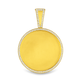10K Yellow Gold Diamond Frame Pendant 1.00 CTW | Jewelry Palace