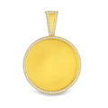 10K Yellow Gold Diamond Frame Pendant 1.00 CTW | Jewelry Palace