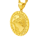 10K Yellow Gold Globe Pendant Necklace Set – World Map Design | Jewelry Palace