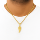 10K Yellow Gold Angel Wing Pendant Necklace Set – Symbol of Faith & Protection | Jewelry Palace