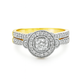10K Yellow Gold Round Brilliant Diamond Engagement Ring 0.40 ctw
