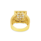 Men’s Baguette & Round Diamond Ring 2.25 CTW | 14K Yellow Gold Luxury Statement Ring | Jewelry Palace