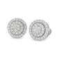 10K White Gold Round Diamond Stud Earrings 0.38 ctw | Jewelry Palace
