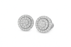 10K White Gold Round Diamond Stud Earrings 0.38 ctw | Jewelry Palace
