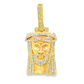 10K Yellow Gold Diamond Jesus Pendant 1.35 ctw | Iced-Out Religious Charm