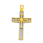 10K Yellow Gold Pavé Diamond Cross Pendant 0.25 ctw – Round Cut Faith Jewelry | Jewelry Palace Lithonia, GA