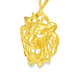10K Yellow Gold Lion Face Pendant Necklace Set – Bold & Regal Design | Jewelry Palace