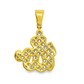 10K Yellow Gold 0.75 ctw Diamond Allah Pendant | Islamic Faith & Spiritual Elegance | Jewelry Palace