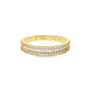 10K Yellow Gold Baguette Diamond Band 0.75 ctw