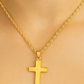 10K Yellow Gold Cross Pendant Necklace | Classic Charm with Rope Chain | Jewelry Palace
