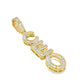 10K Yellow Gold Diamond Vertical CEO Pendant 1.30 ctw