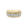 Diamond Wedding Band Ring 1.30 CTW in 10K Yellow Gold – Round Cut